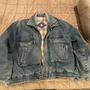 Men's Mack Classic Blue Denim Bomber Jacket